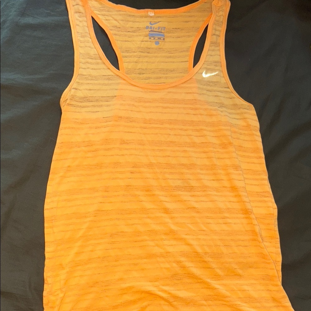 Nike Orange Athletic Tank Top